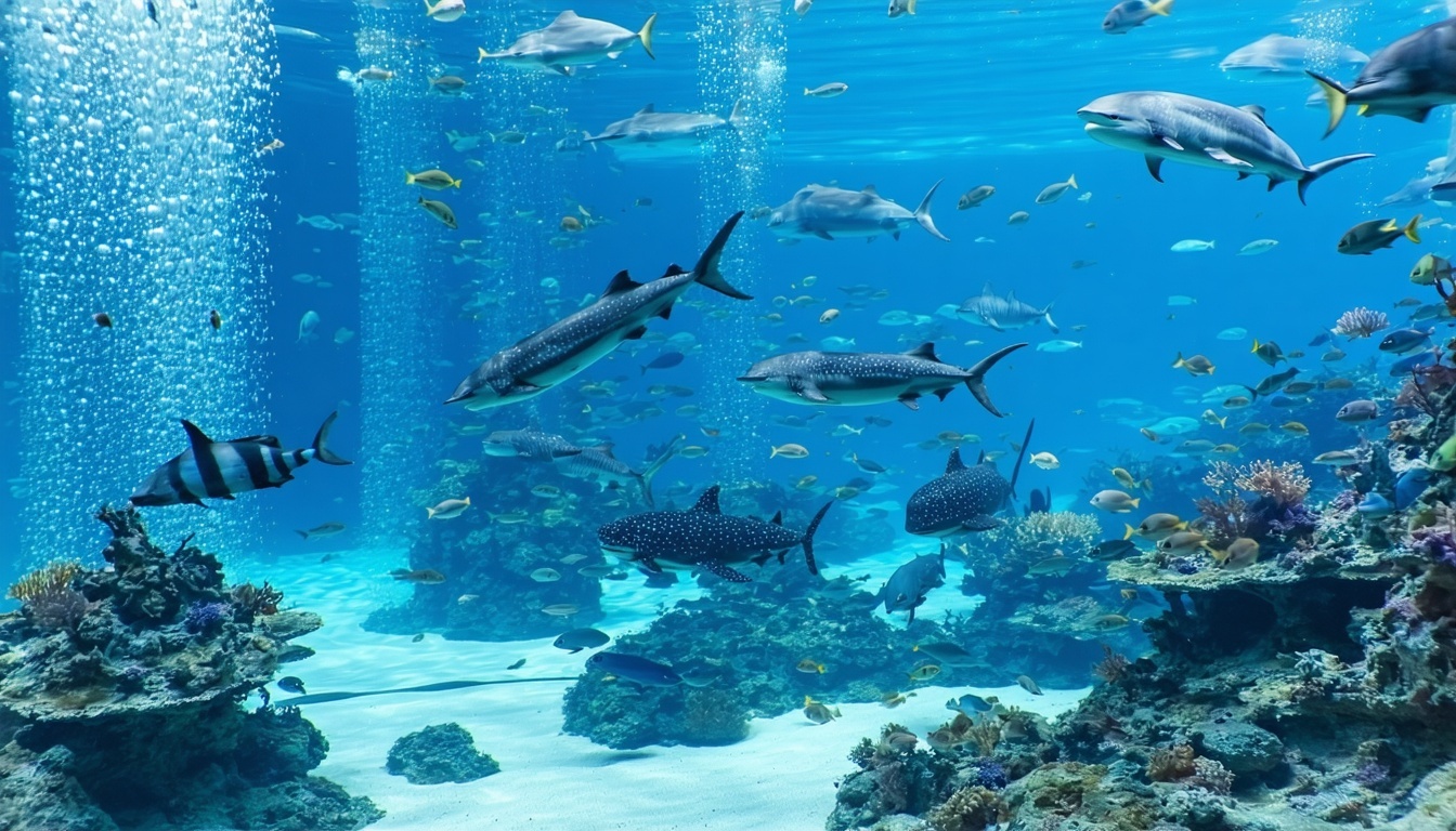 Marine animal encounters at Aquaventure World Dubai